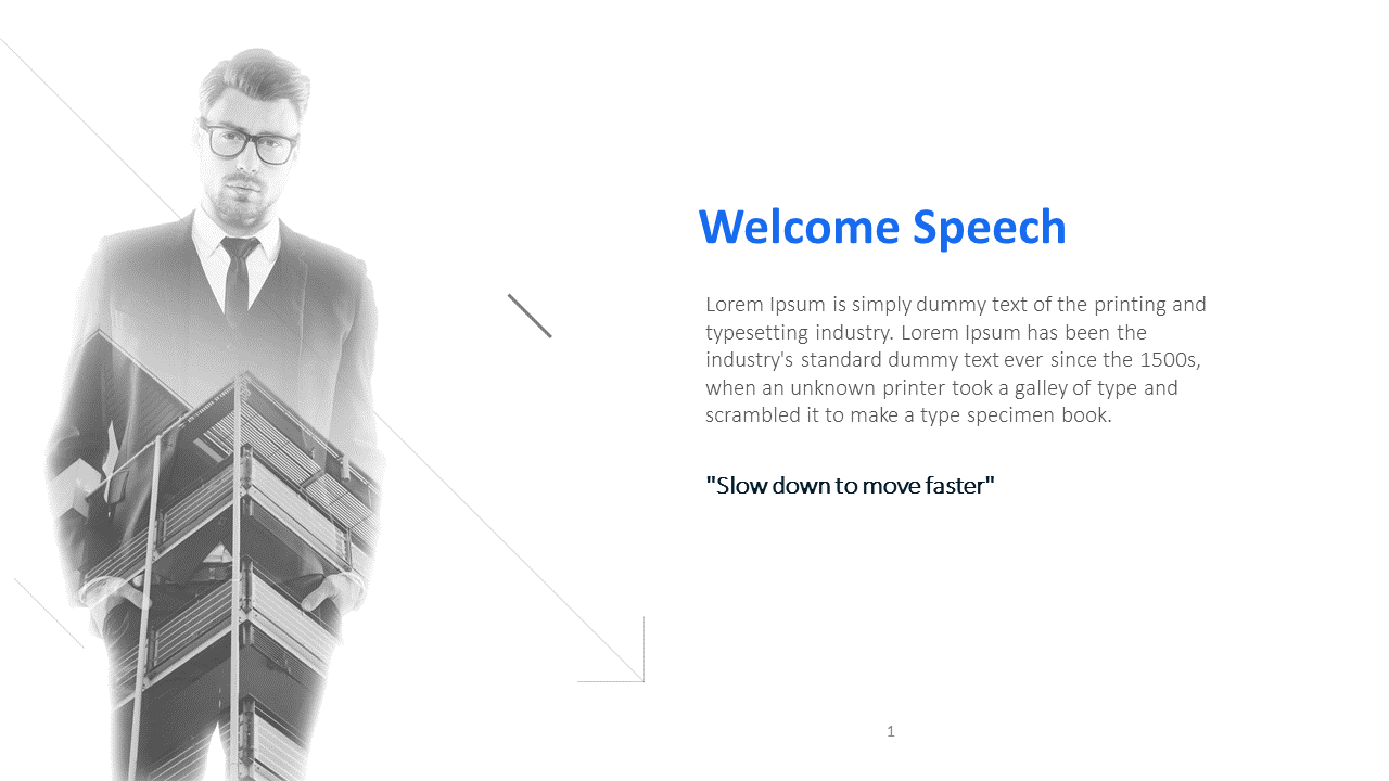 presentation welcome speech